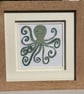 Stylised Octopus Painting- Green - Image 1