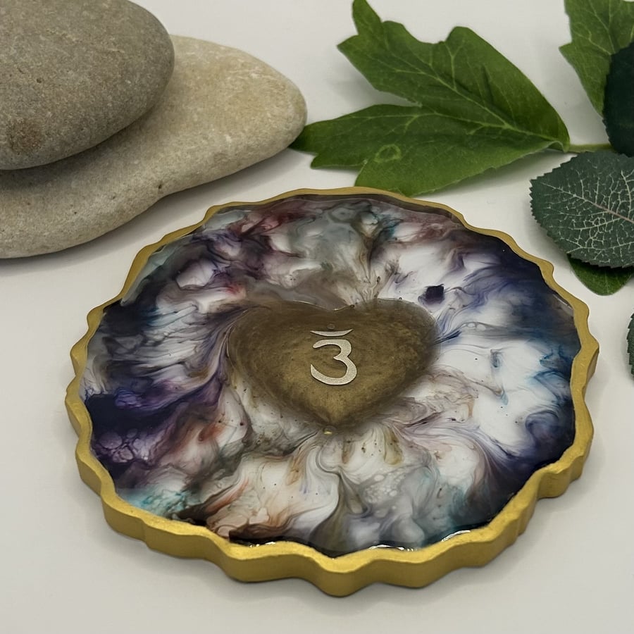 Coaster with Third Eye Chakra Symbol Spiritual Décor - Awakened Aura