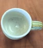 Stoneware pottery mug finished in a melon green glaze - Image 3