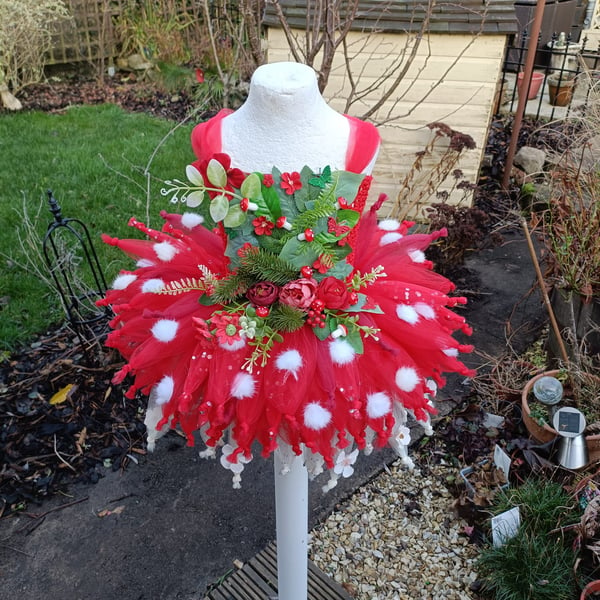 Custom Made to Order - Magical Toadstool Flower Fairy Tutu Dress