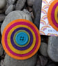 Rainbow Circles Felt Brooch  - Image 5