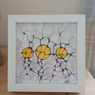 Original Neuro Art framed ready to display 6x6 inches