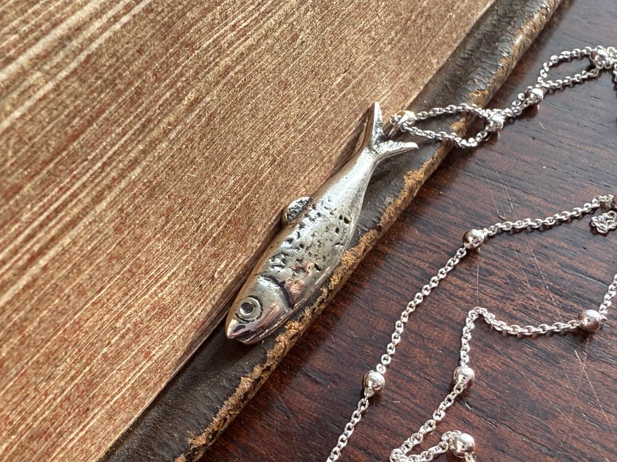 Sterling Silver "Silver Darlings" Herring Pendant