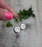 Sterling Silver Daisy Pebble Long Earrings - JBJ1112 - Image 6