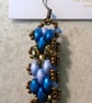 Brickwork-pattern bead earrings (customisable) - Image 1