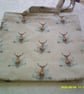 Stags on Beige Fabric Bag