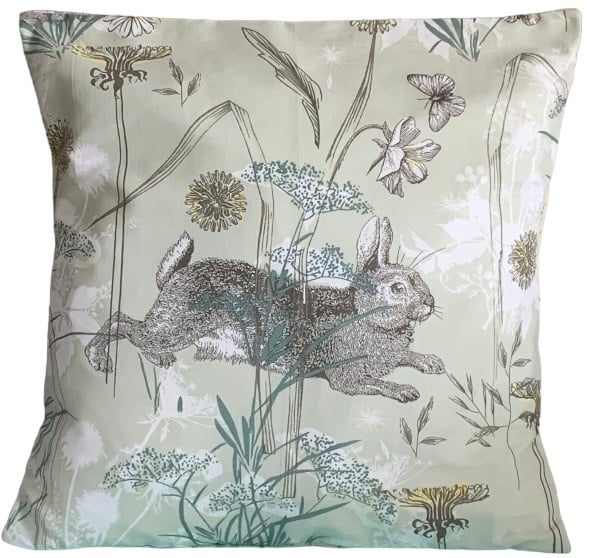 Leaping Hares Cushion Cover 18”x 18” Last One