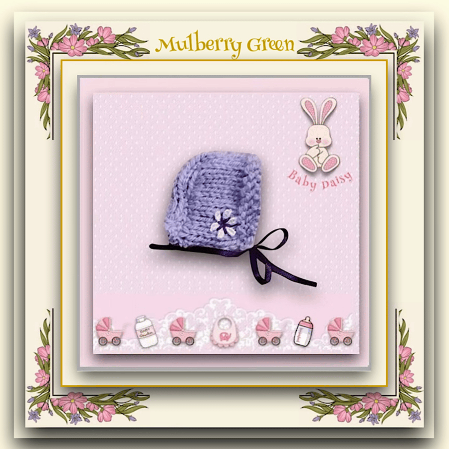 Lavender Bonnet to fit Baby Daisy 