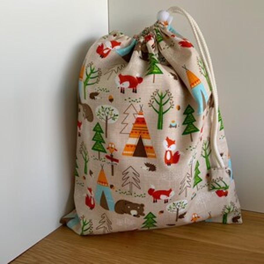 Drawstring Wash Bag, Toiletry Bag, Sponge Bag, Waterproof lining, Kids Wash bag