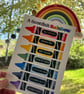 Rainbow Crayons - A5 Print - Image 3