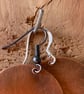Otter - Handmade Etched Copper Earrings SMALL - Image 4