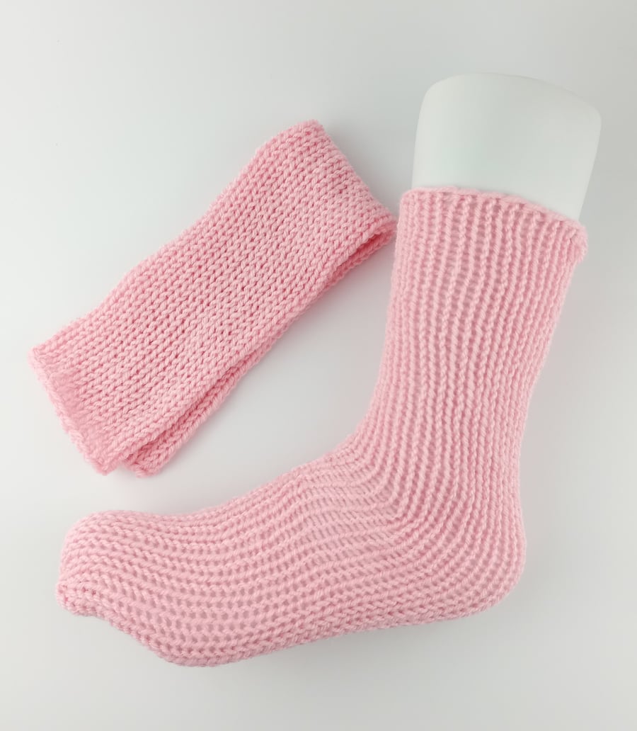 Extra Stretchy Socks, Knitted in The Round, Diabetic Socks MADE TO ORDER