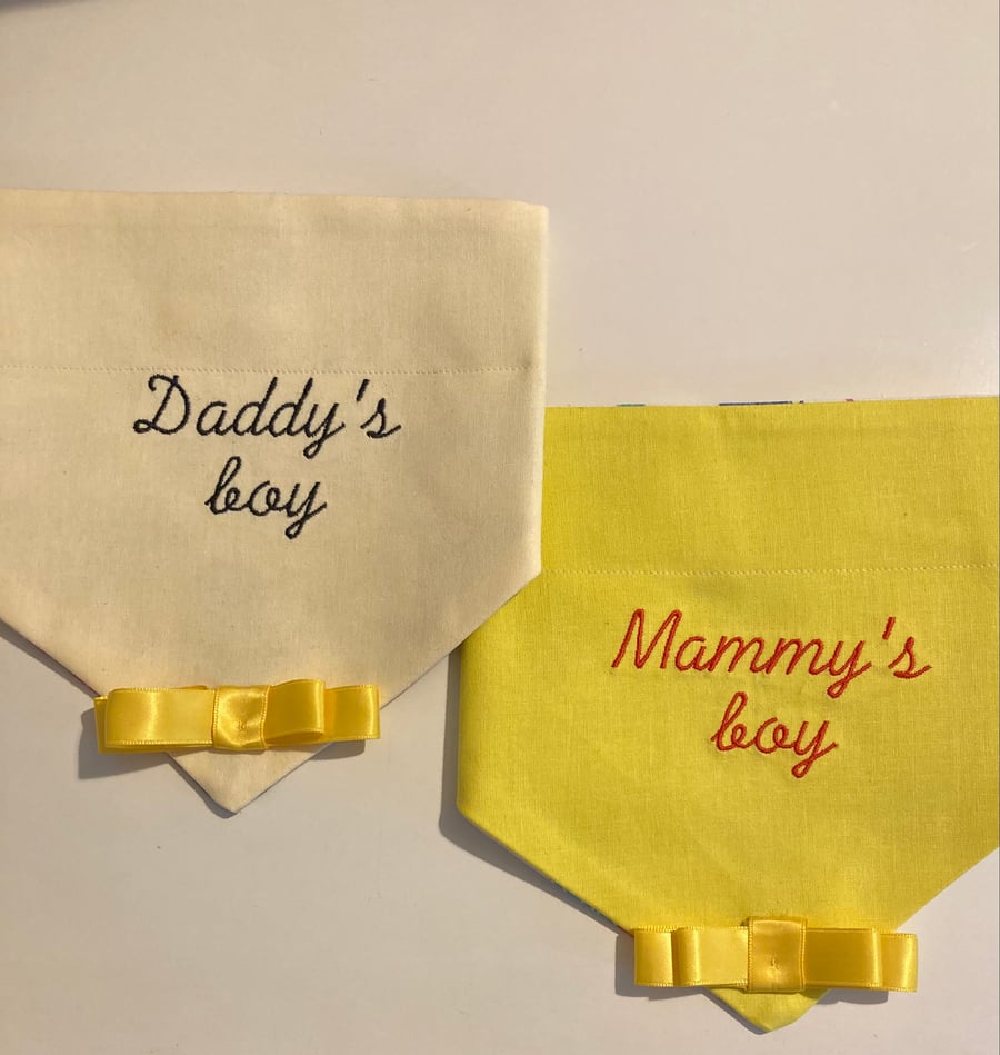 Custom order 2 dog bandanas 