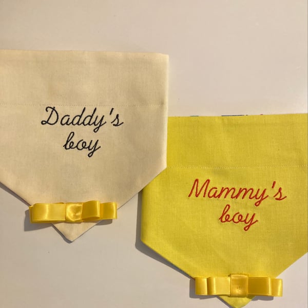 Custom order 2 dog bandanas 