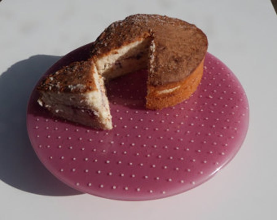 Fused Glass Spotty Cakestand (in variety of colours) 