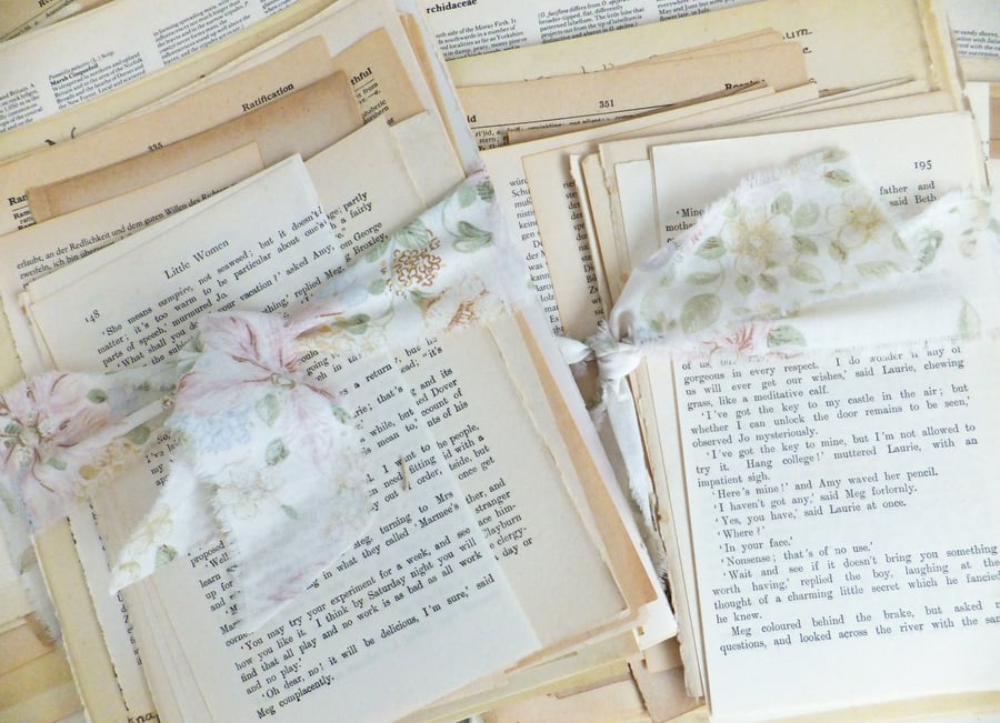 Vintage paper pack, Paper ephemera, Collage pack, Scrapbooking
