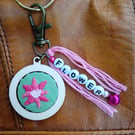 Flower Keyring or Bag Charm