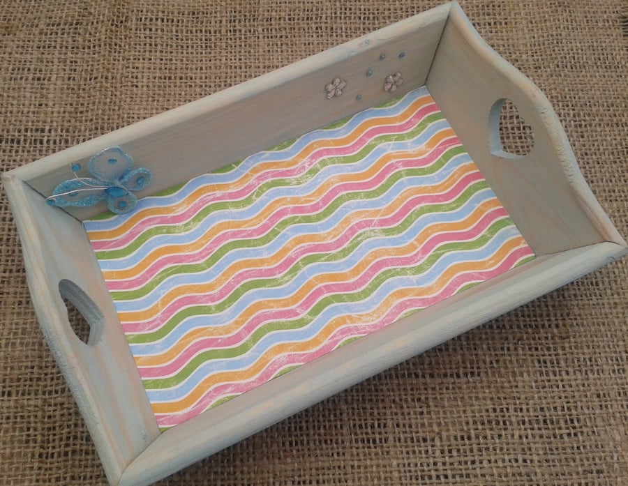 SALE Colour washed mini trays - blue 40% off