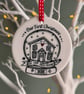 Illustrated Ceramic Circle Our First Christmas in Our New Home 2025 Decoration  - Image 4