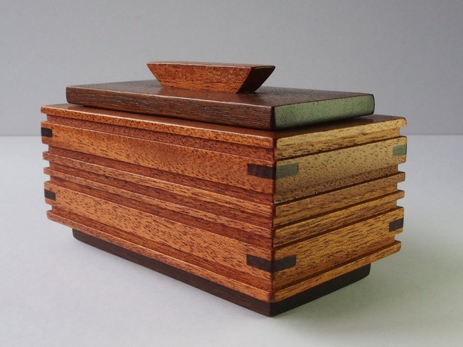 Desk or Jewellery Box - Reclaimed Mahogany
