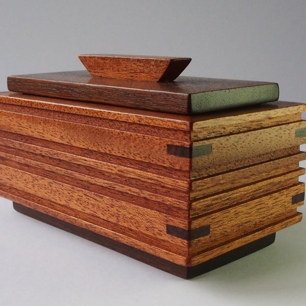 Desk or Jewellery Box - Reclaimed Mahogany