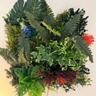 The Solaris Tangle 50cm x 50cm Luxury Handmade Faux Green Wall