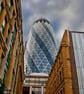30 St Mary Axe The Gherkin London England UK 12"x18" Print - Image 1