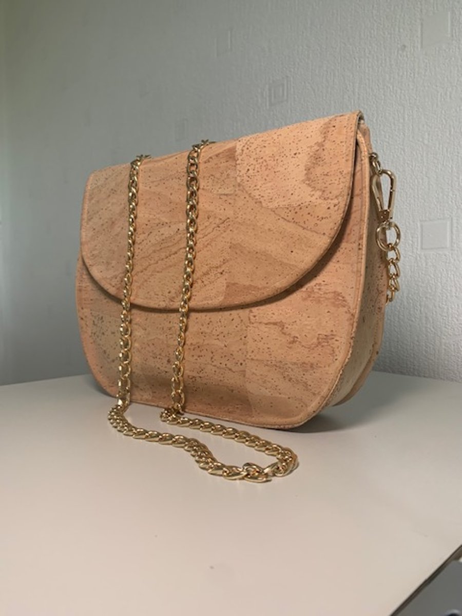 Natural Crossbody Cork Handbag