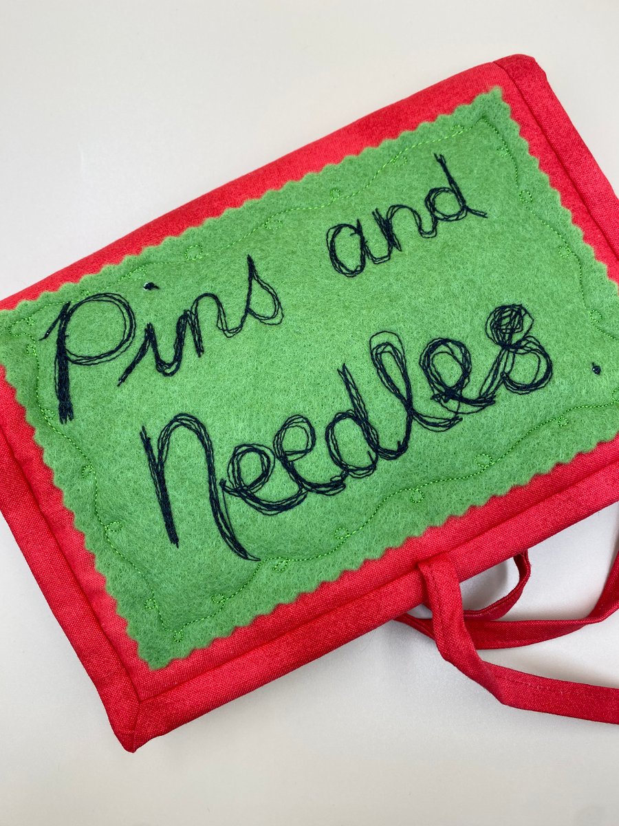 Gift for Needleworker. Pins and Needles Case. Hand sewing, Appliqué, Embroidery 
