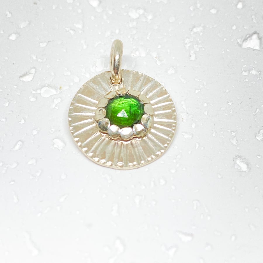 Tourmaline Silver Handmade Pendant 