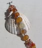 Orange Carnelian Agate Gemstone Chakra Bracelet "Citrus Burst" - Image 6
