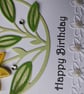 Happy Birthday - Yellow Quilled Flower with pearls and gems - Image 10