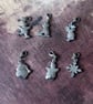 Enamel Christmas theme charms x 6 - Image 8