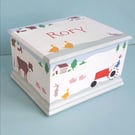 Personalised Keepsake Box with Farm Theme