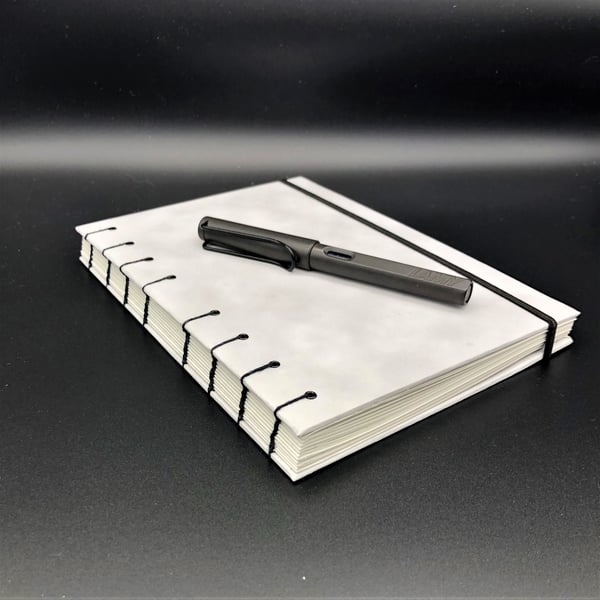 Several Shades of Grey - A5 Notebook - Coptic Stitched