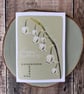 May Birth Flower Card, Lily of the Valley, Birthday Card, Floral Greeting Cards, - Image 5