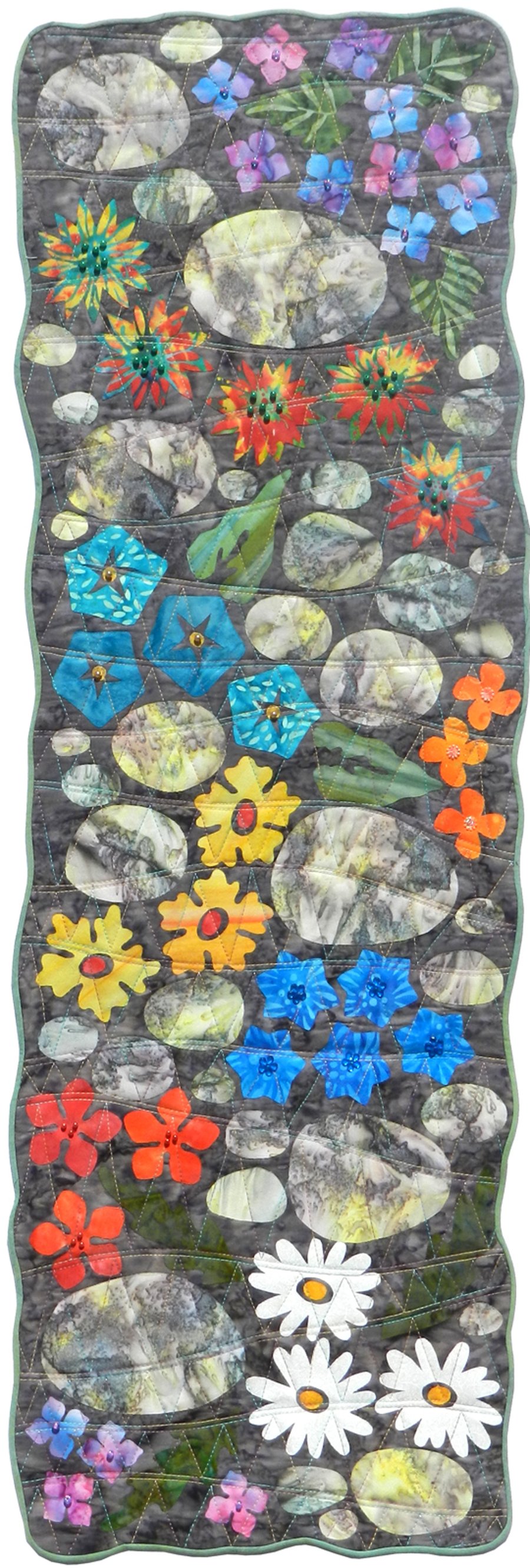 Rockery Garden Wall Quilt (D)