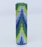 Beaded Wooden Needlecase in Seafoam Bargello Pattern - Image 5