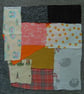 Upcycled slow stitching kit includes fabric, buttons, thread, lace, ribbon - Image 7