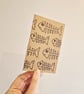 Fish Skeleton Lino Printed Pocket Notebook - Image 2