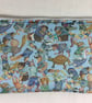 Liberty fabric zip pouch to fit larger phones, floral makeup pouch, pencil case, - Image 6