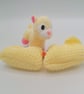 Baby's Novelty Yellow Duck Shoes, 3-9 Months Shoes, Baby Shower Gift, Baby Gift  - Image 4