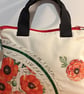 Handbag with poppies an letters  - Image 10
