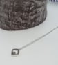 Fine Silver and Red Crystal Diamond Shape Flower Necklace - Image 8