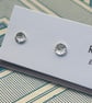 'Button' impression small stud earrings - Image 2