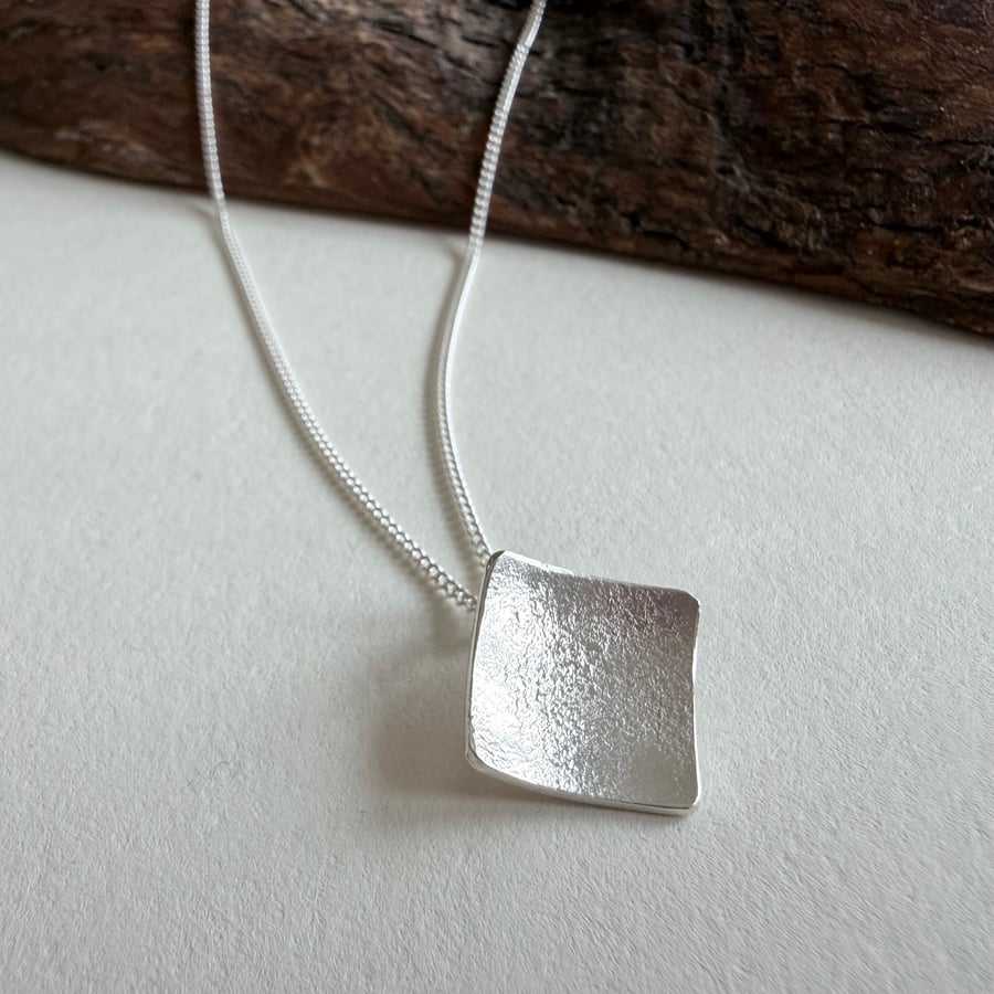 Reticulated Silver Pendant