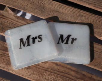 Fused Glass Mr & Mrs Coasters