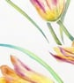 Tulip Flowers Botanical Watercolour Original Painting - Image 6