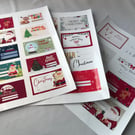 26 Sticker tags for Christmas gifts,Christmas gifts tags, gift tags , stickers 