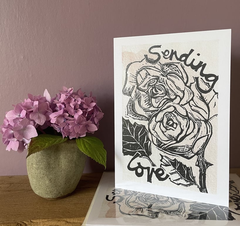 'Sending Love', Greetings Card